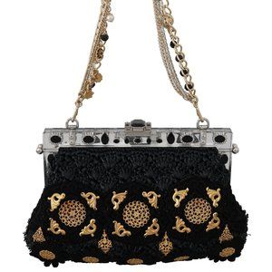 Dolce & Gabanna- vanda Gold baroque crystal purse